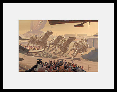 RUNNING OF THE SIX DRGXX S-08  harf size (framed)